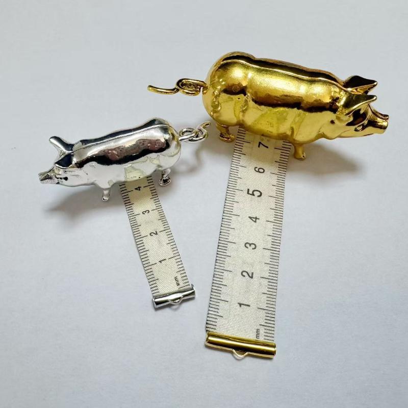 Tape Measure - (Ce14) Antika Domuz Figürlü Mini Şerit