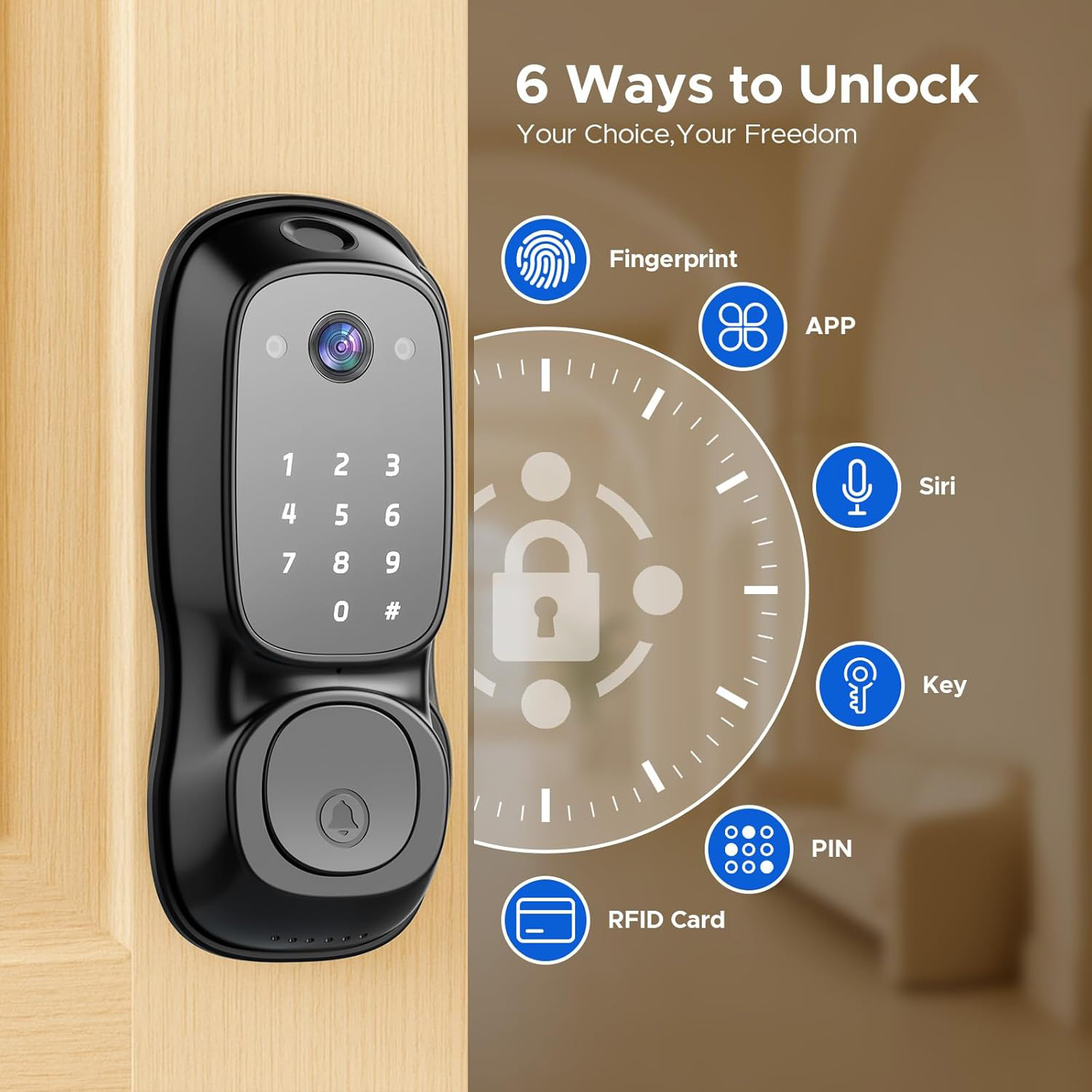 Tuya Wifi Akıllı Kapı Kilidi ‎ - Door Lock incelemesi ve fiyatı