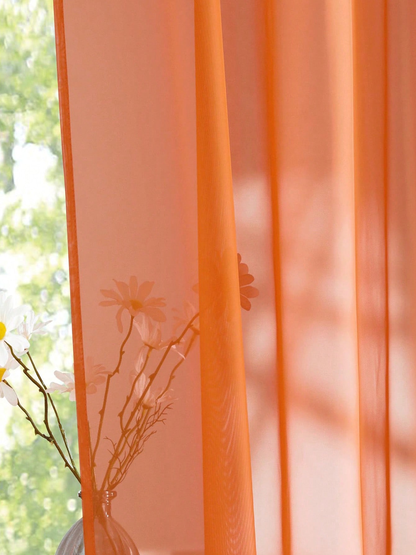 1 adet Şık Şeffaf Turuncu Orga - Curtain Rods incelemesi ve fiyatı
