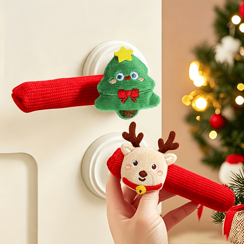 4 Adet Noel Kapı Kolu Kılıfı,  - Door Handle incelemesi ve fiyatı